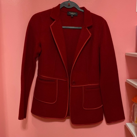 Talbots Wine Red Wool Blazer - Picture 1 of 5